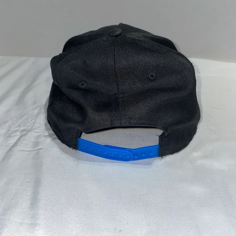 Sonic the Hedgehog Youth Snapback Hat Black Checkered‎ Brim SEGA Boys Cap OSFM